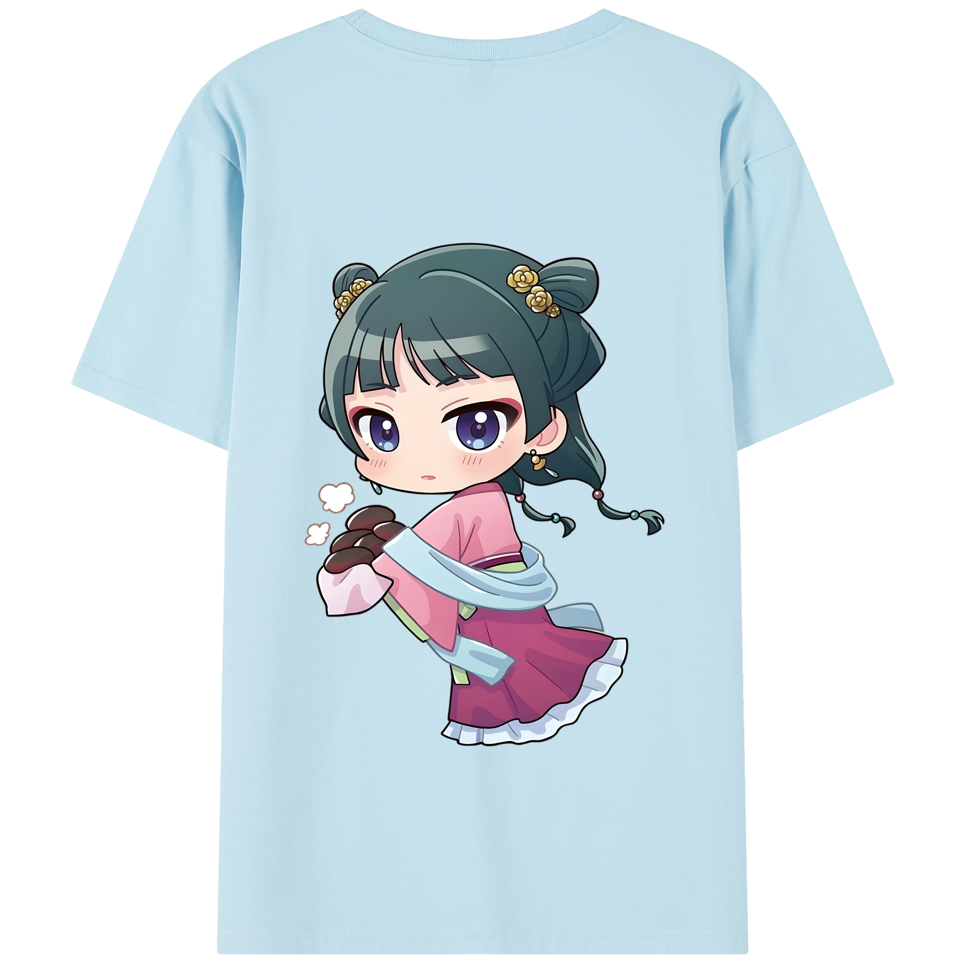 （画像用） 薬屋のひとりごと The Apothecary Diaries 綿100％半袖Tシャツ（背面プリント）